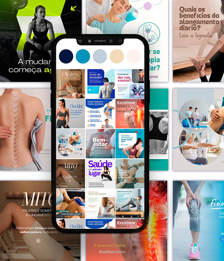 Ultra Pack Canva Fisioterapeuta — Posts prontos para Instagram